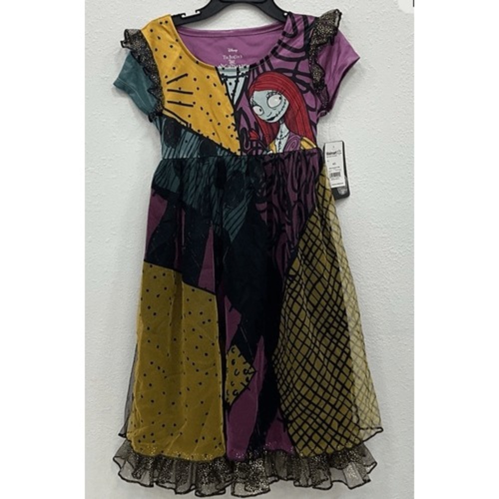 Nightmare Before Christmas Halloween Girls Fantasy Gown, Size 6/6X Color Black